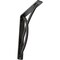 Ekena Millwork Miller Wrought Iron Bracket, (Single center brace), Antiqued Pewter 1 1/2"W x 7 1/2"D x 10"H BKTM01X07X10SMIAPW - alternate 1